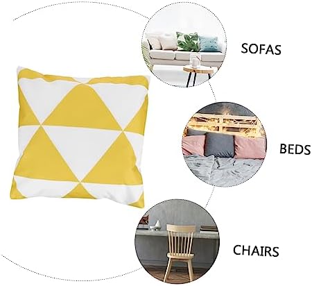 ULDIGI 1pc Geometric Pillowcase with Invisible Zipper for Outdoor Use