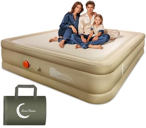 LunaDream Queen Air Mattress with USB Pump