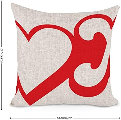 Valentines Throw Pillow Cover XOXO Love You So Much 20x20in