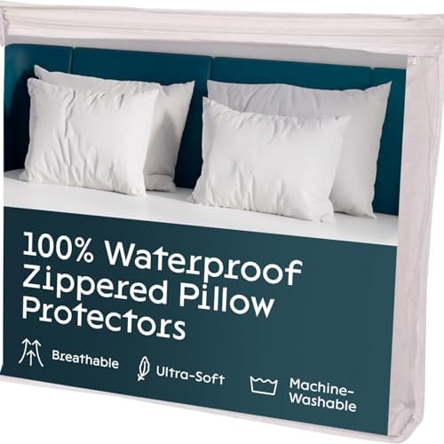 Niagara 2 Pack Waterproof Pillow Protectors 20x26 Inches