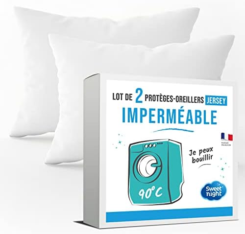 Sweetnight Waterproof Pillow Protectors Set of 2 50x70cm