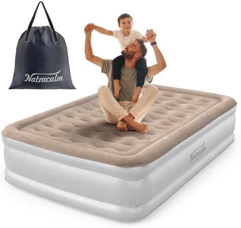 NatraCalm Full Air Mattress with Built-in Pump