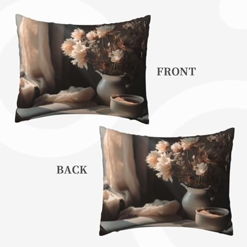 2 Pack Standard Pillow Cases with Hidden Zipper 1