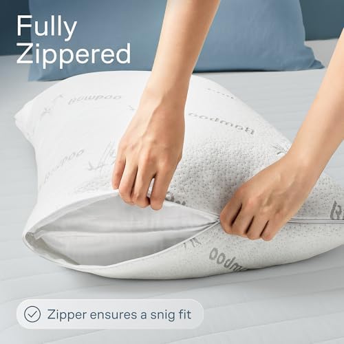 Niagara Sleep Solution Bamboo Pillow Protector - 20x26 Inches Waterproof Viscose