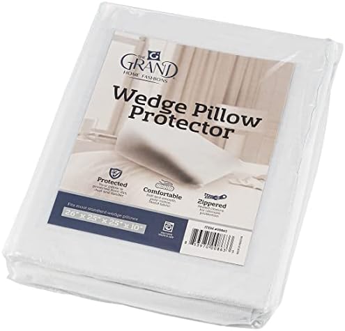 The Grand Poly-Cotton Zippered Pillow Protector for Wedge Pillows