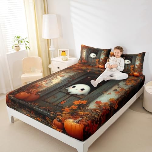Castle Fairy Cute Ghost Deep Pocket Twin Sheet Set