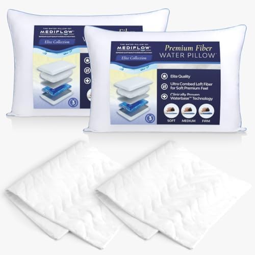Mediflow Elite Fiber Water Pillow Protector Value Pack