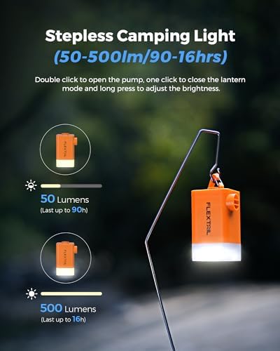 FLEXTAILGEAR Portable Air Pump with LED Light and 4800mAh Battery 1