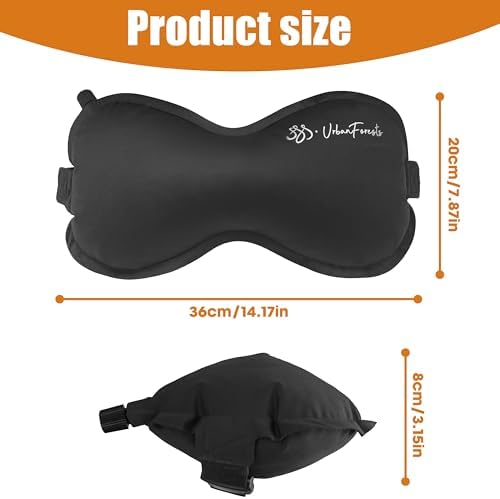 Self-Inflating Travel Lumbar Pillow for Car