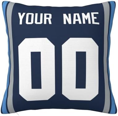 Custom Name and Number Pillow Case 18x18 Inch