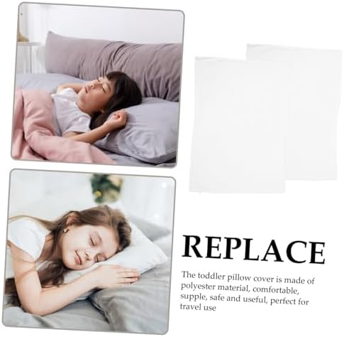 2pcs Solid Cotton Pillowcases with Zipper Closure Breathable Pillow Protectors