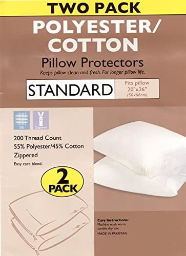 Petal Cliff 2 Pack Poly-Cotton Pillow Protectors