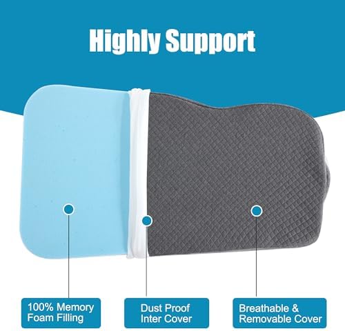 HOMBYS Memory Foam Knee Pillow for Side Sleepers