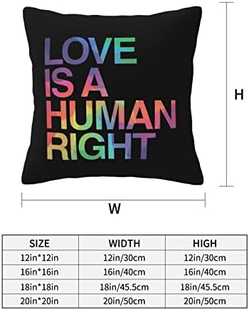 ByoBLu LGBT Pride Pillow Covers 12x12 Square