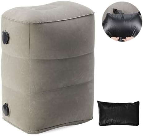 PNEUICALLY Inflatable Foot Rest Pillow for Travel