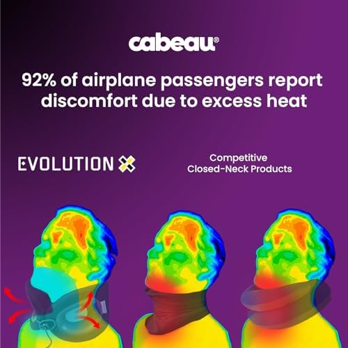 Cabeau Travel Pillow - Memory Foam Neck Support - Turquoise