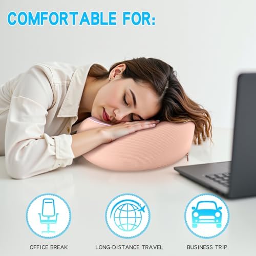 Adjustable Memory Foam Travel Pillow with Knitted Cotton Cover