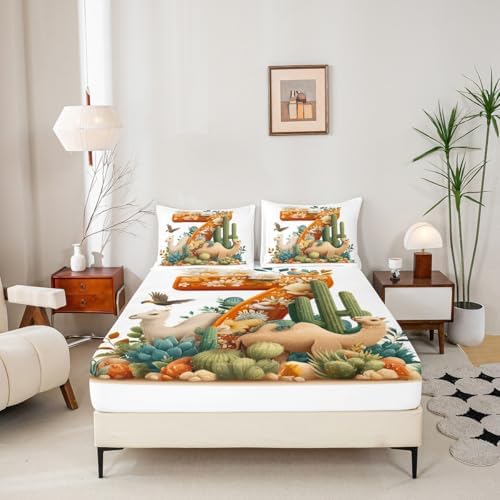 Tropical Animals Microfiber Twin Sheet Set with Deep Pocket and Pillowcase