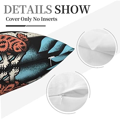 AMIOUDR Throw Pillow Covers 18x18 Flatliners Band Pillow Case