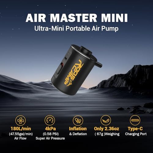 ROOSCAMP Portable Air Pump for Inflatables