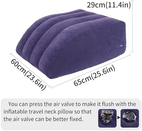 INFLATEFLY Leg Elevation Pillow - Adjustable Inflatable Wedge for Comfort and Recovery