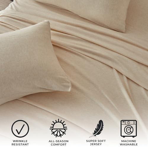 Great Bay Home Cotton Jersey Knit Twin XL Sheet Set