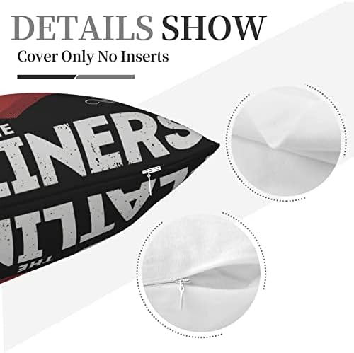 AMIOUDR 18x18 In Throw Pillow Cover with Hidden Zipper