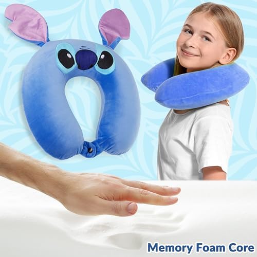 Disney Stitch Travel Pillow - Blue Design 1