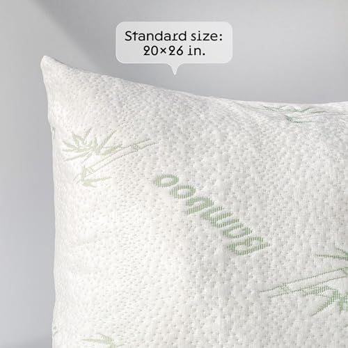 Cloud-Like Pillow Protectors with Zipper - 2-Pack