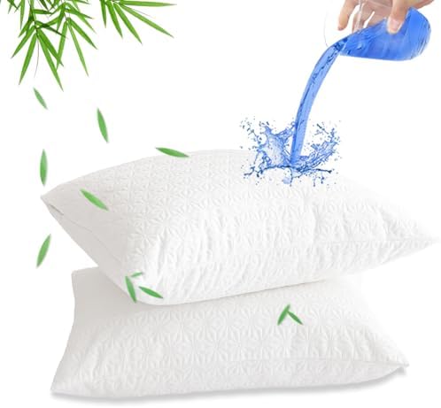 AVARNO Pillow Protectors King Size Zipper Set of 2