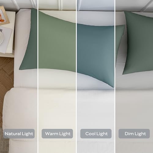 JELLYMONI Pillow Protectors Waterproof Zippered Set of 2