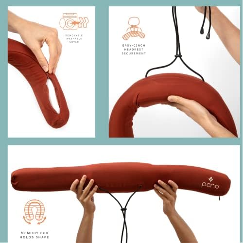 Pono Neck Cradle Travel Pillow - Adjustable Support for All Adults
