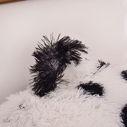 Meeting Story Cow Print Plush Reading Pillow with Arms