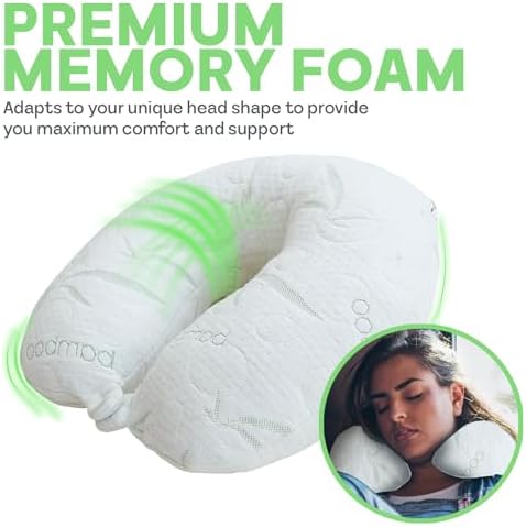 Sacred Thread Bamboo Rayon Cooling Travel Neck Pillow
