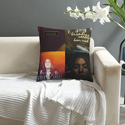 AMIOUDR Throw Pillow Covers 18x18 Square Pillowcase with Hidden Zipper 1