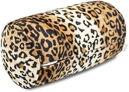 CARRIE HOME Leopard Microbead Travel Pillow - 12x7 Inch Support Neck Arm Pillow