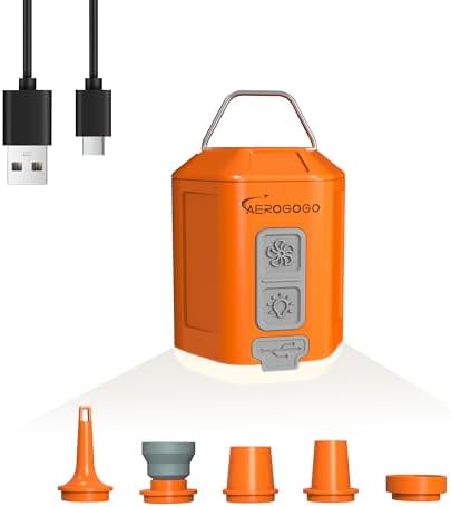 GIGA PUMP 40 - Compact Rechargeable Air Pump with Light