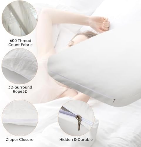 Runhike Pure Cotton Pillow Protector Sealy Compatible