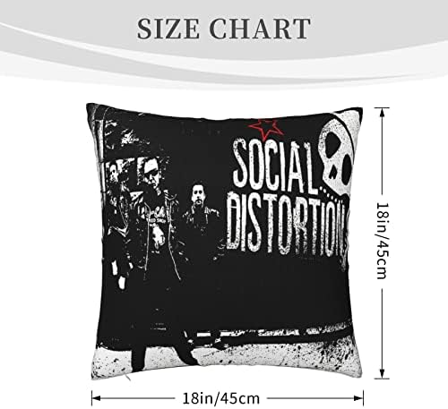 AMIOUDR 18x18 Inch Square Pillowcase with Hidden Zipper