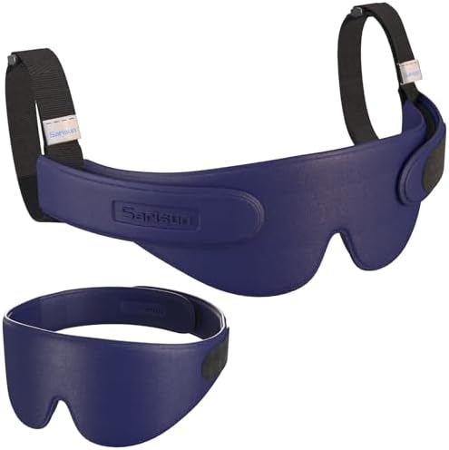 SARISUN Airplane Head Strap 3D Eye Mask with 360 Support 1