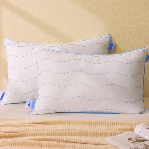 Felo Goose Feather Down Pillows Set of 2 Queen Size