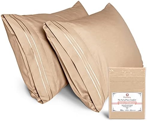 P Pothuiny Microfiber Pillow Cases Set of 2