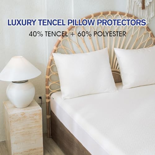 IMBLOO Luxury 3D Air Pillow Protectors Set of 2
