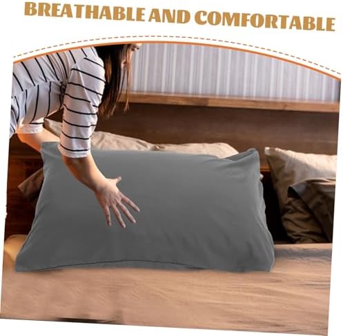 2pcs Solid Pillowcases Soft Comfortable for Home and Dorm Use