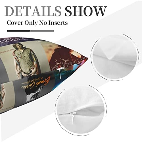 AMIOUDR Throw Pillow Covers 18x18 Square Pillowcase with Hidden Zipper
