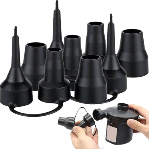 3 Set Air Pump Nozzles with 3 Sizes - Black