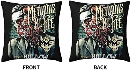 AMIOUDR Memphis Rock May Fire Band 18x18 Throw Pillow Cover