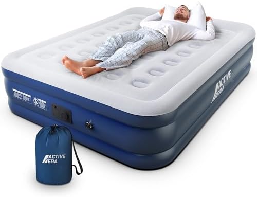Active Era Premium 20 Queen Air Mattress with Built in Pump