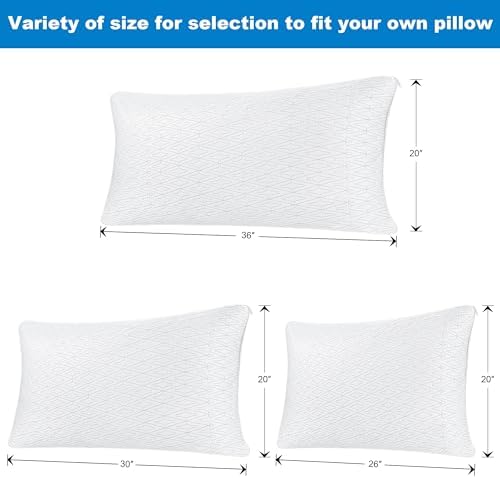 Enjoy Life Cooling Pillow Protectors with Zipper - Set of 2