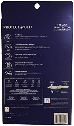 Protect-A-Bed AllerZip Pillow Protector 2-Pack King Size